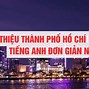 Giới Thiệu Thành Phố Hồ Chí Minh Bằng Tiếng Nhật